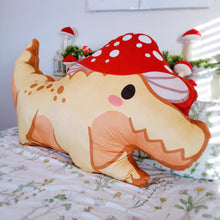 Load image into Gallery viewer, Mushroom Crocodile Pillow
