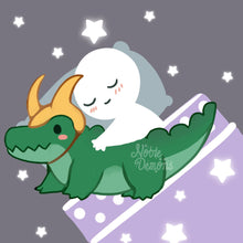 Load image into Gallery viewer, Horned Crocodile Pillow