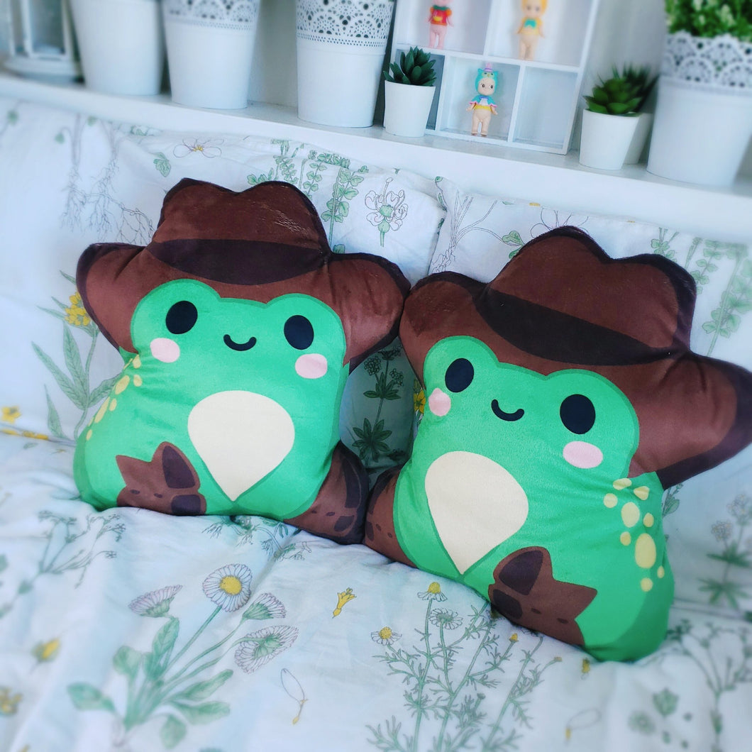 Cowboy Froggy Pillow