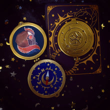 Load image into Gallery viewer, Star + Sun + Moon Compass Pins