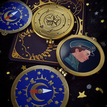 Load image into Gallery viewer, Star + Sun + Moon Compass Pins