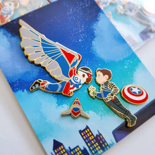 Load image into Gallery viewer, Falling Sam Bucky Pin Set