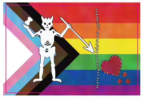OFMD Pride Flag Charity Stickers