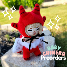 Load image into Gallery viewer, Baby Chimera Plush Keychain [PREORDER SHIPS OCTOBER ROUND 3]
