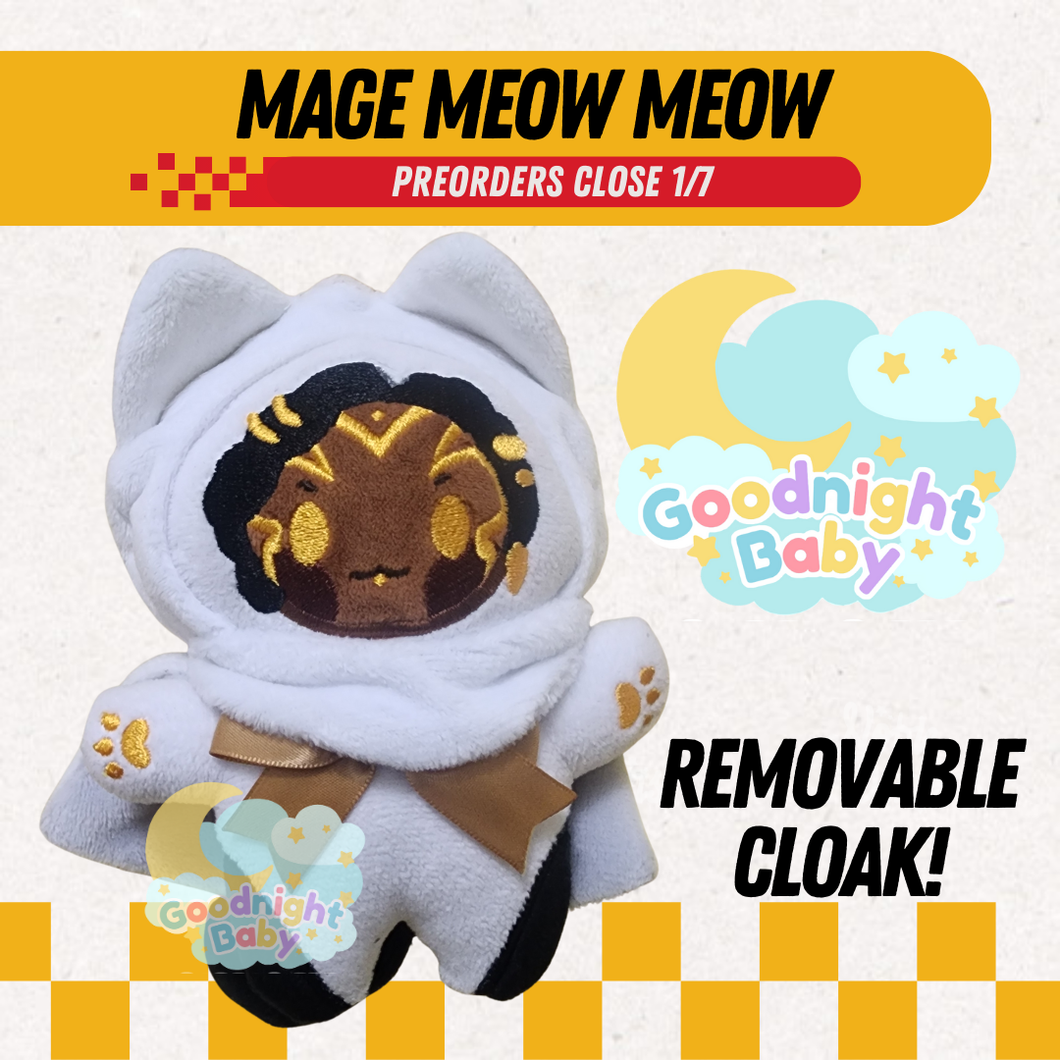 Goodnight Baby Plush Keychain : Mage Meow Meow [SHIPS MARCH/APRIL] EARLY ADOPTER