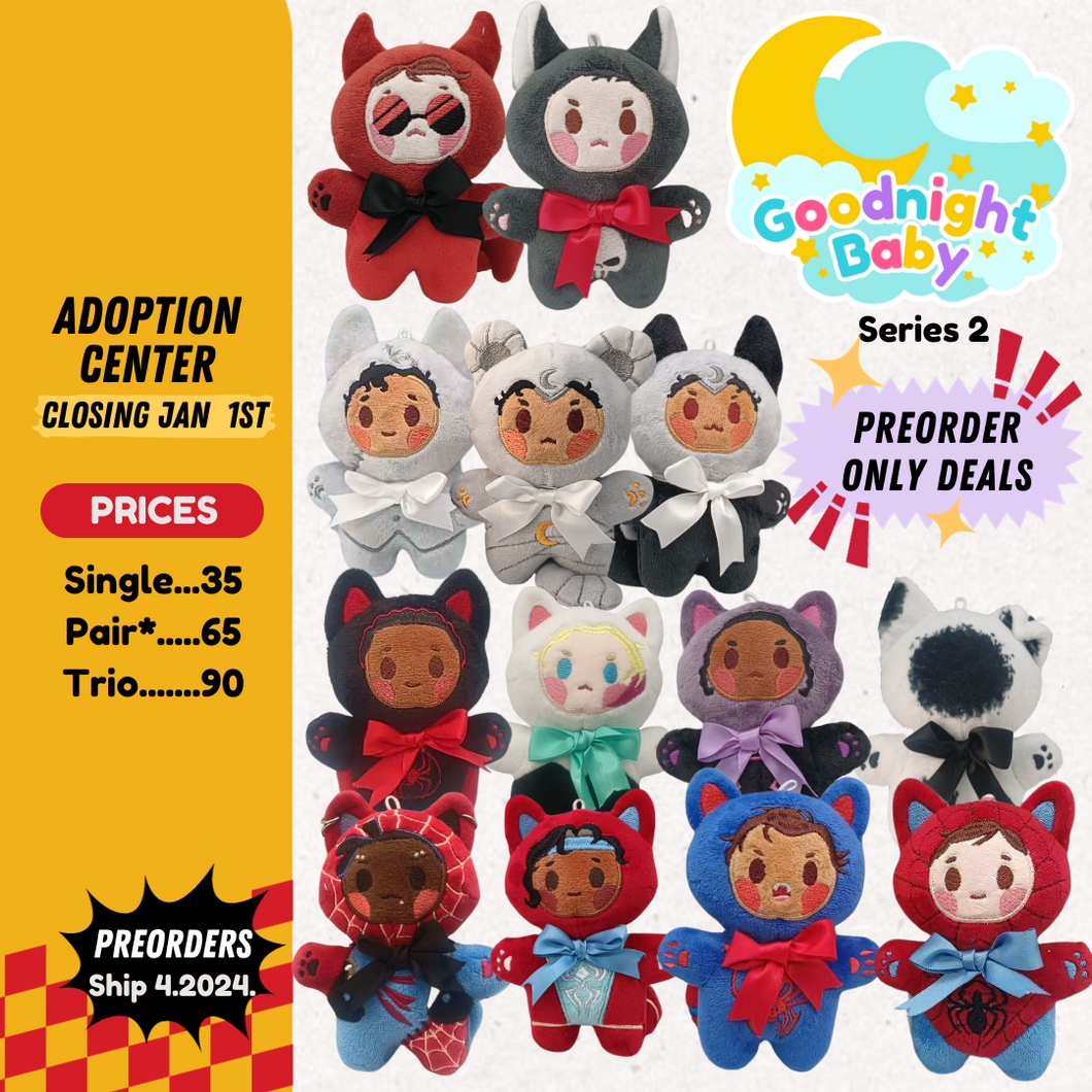 Goodnight Baby Plush Keychain Collection SERIES 2 [PREORDER SHIPS APRIL 2024]