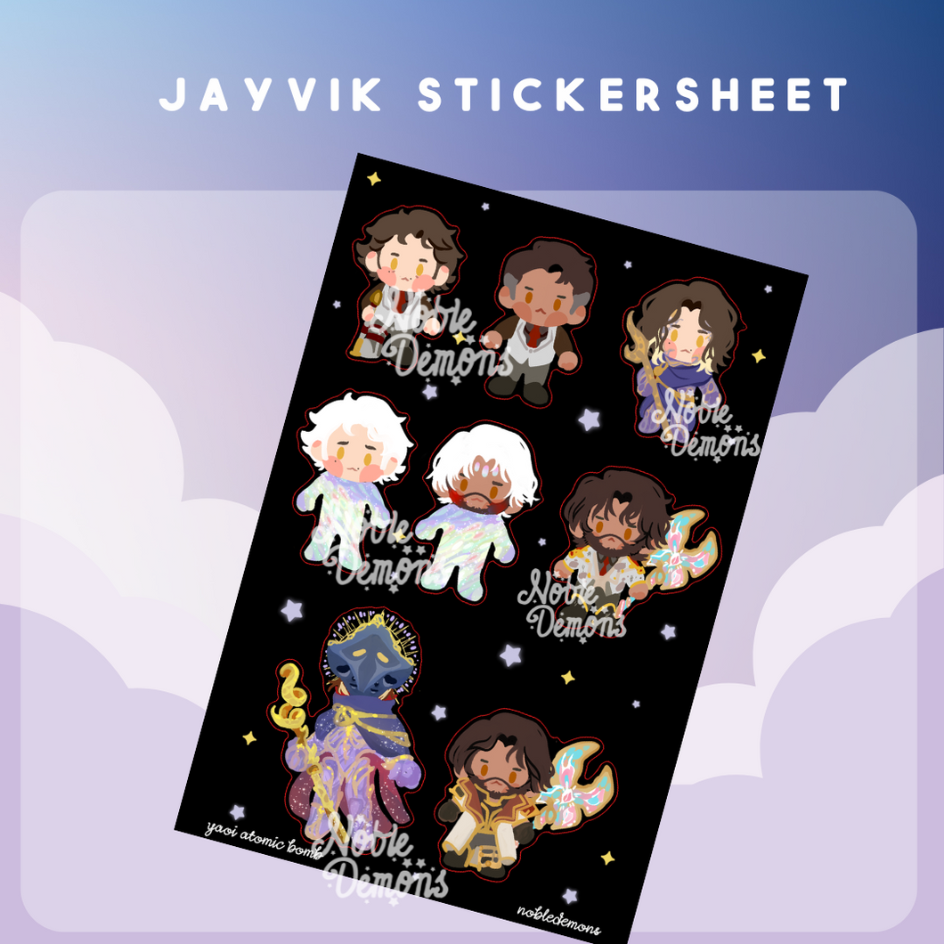 Jayvik Stickersheet [PREORDER SHIPS FEBRUARY]