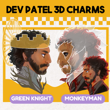 Load image into Gallery viewer, Dev Patel 3D Charms
