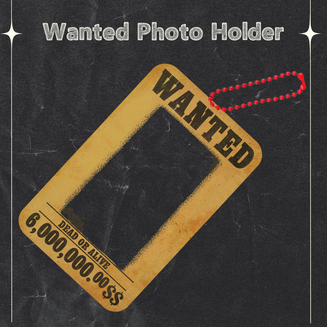 Wanted Poster Photocard Holder