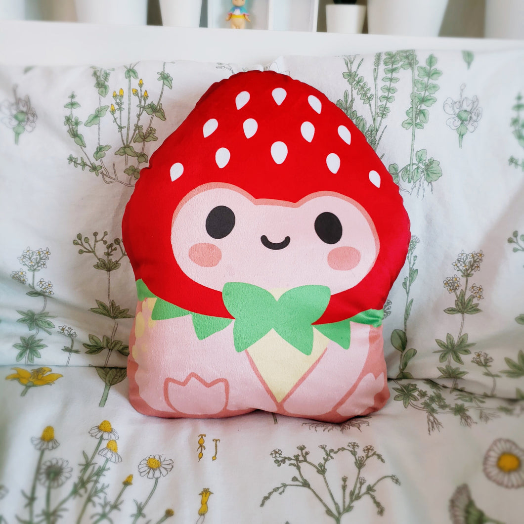 Strawberry Froggy Pillow