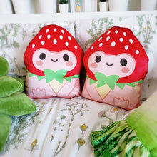 Load image into Gallery viewer, Strawberry Froggy Pillow
