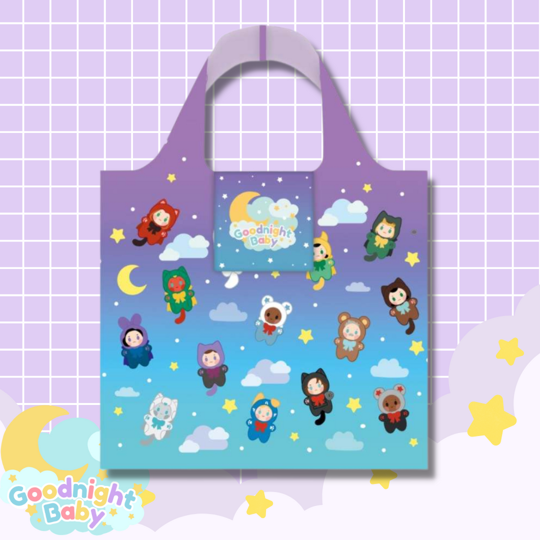 Goodnight Baby Foldable Tote Bag