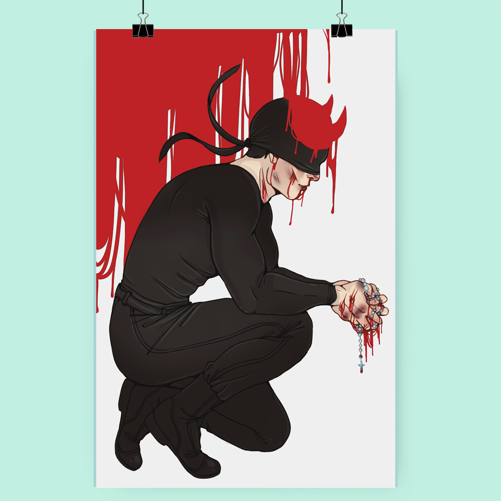 11x17 Daredevil print