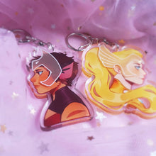 Load image into Gallery viewer, Shera + Catra 3D Charms
