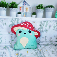 Load image into Gallery viewer, Mushroom Froggy Pillow
