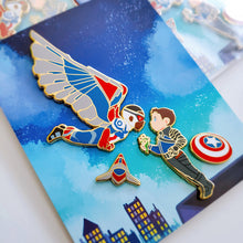 Load image into Gallery viewer, Falling Sam Bucky Pin Set
