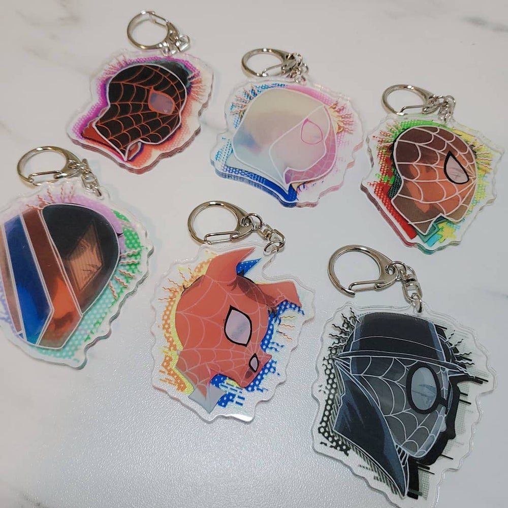 Spiderverse 3D charms